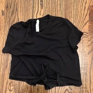 Lululemon Tie Front Cropped T